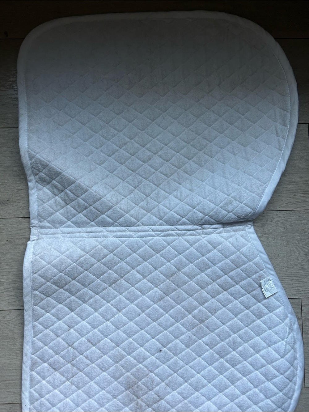 Quilted White Saddle Pad